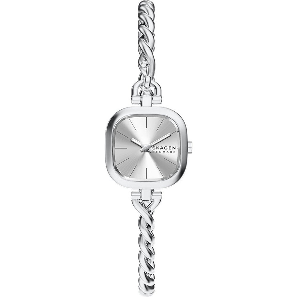 Skagen SKW3197 Mellem Micro silver bangle watch, front view