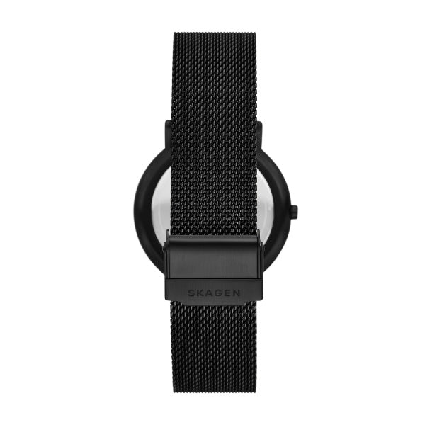 Skagen Signatur Watch & Strap Set - 40mm Blue Dial Black Mesh