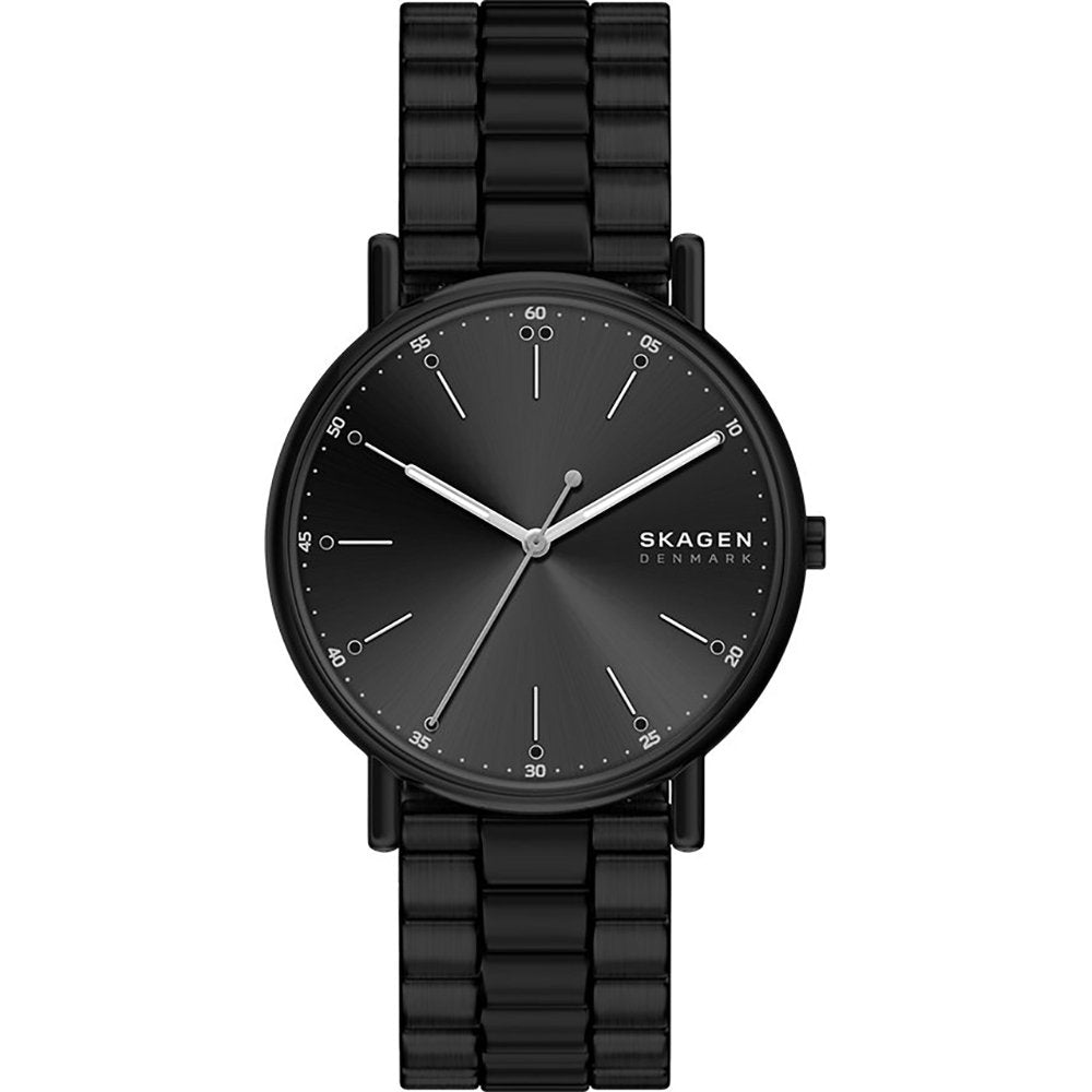 Skagen SKW6952 Signatur black steel watch, front view