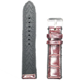 Halifax Watch Bands - Crocodile Embossed Silicone/Leather Hybrid