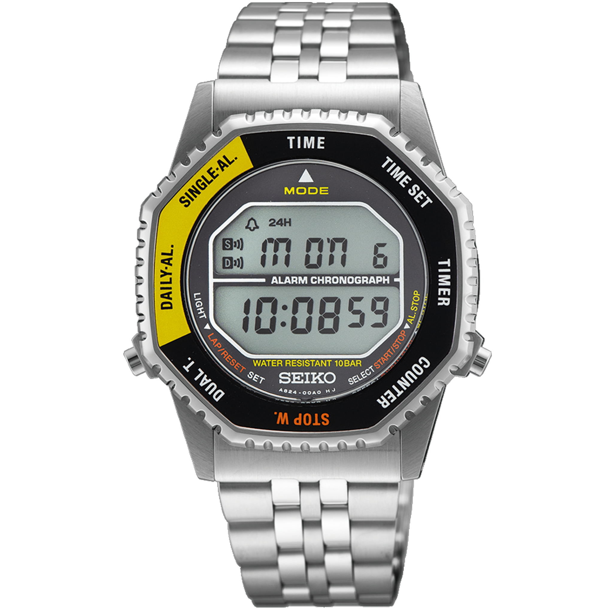 Seiko Watch - Digital -'Rotocall' 1980's Recraft