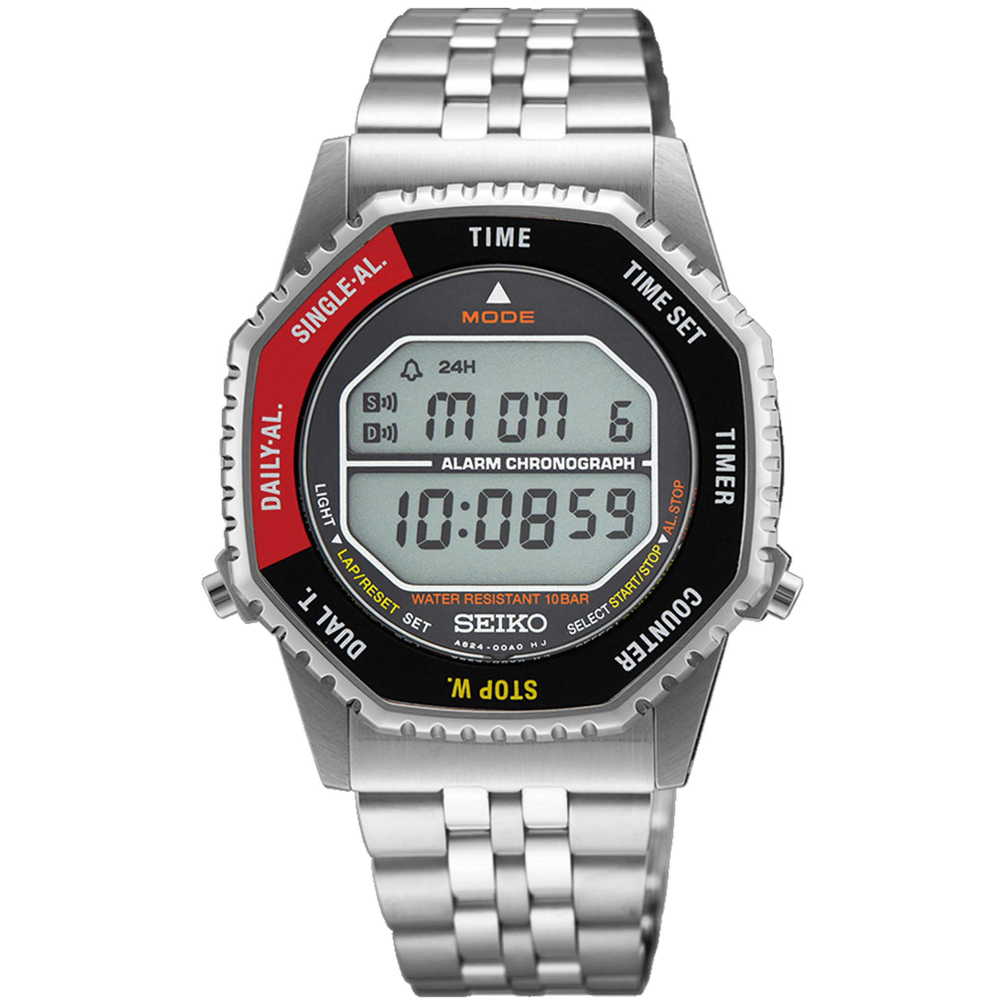 Seiko Watch - Digital - 'Rotocall' 1980's Recraft