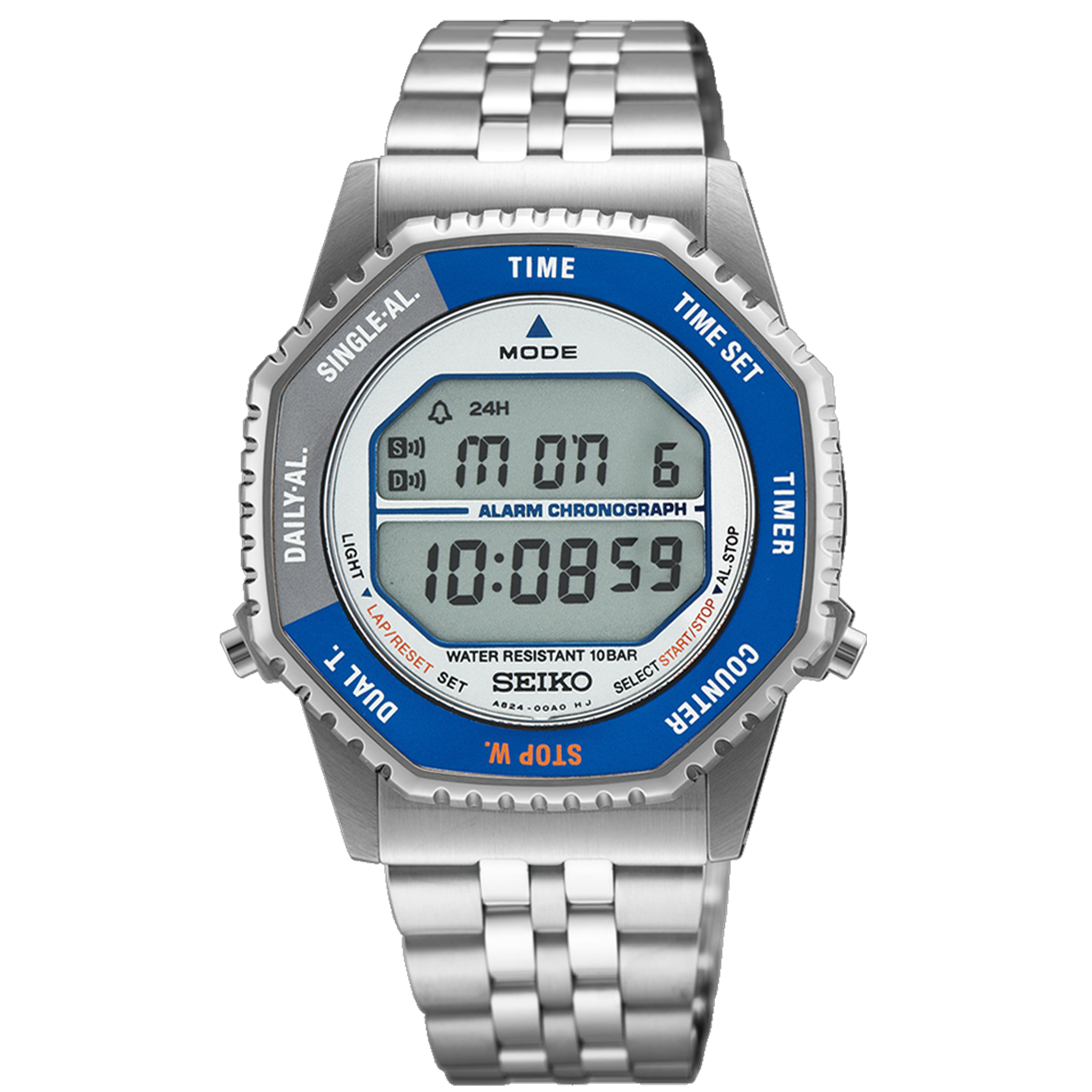 Seiko Watch - Digital - 'Rotocall' 1980's Recraft