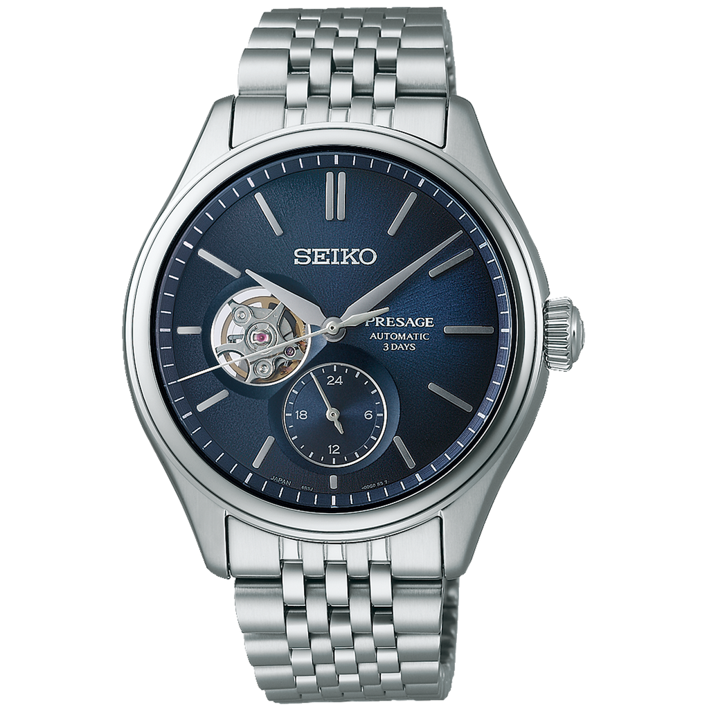 Seiko Presage - Classic Series Open Heart 'Ai-iro' Japan Blue