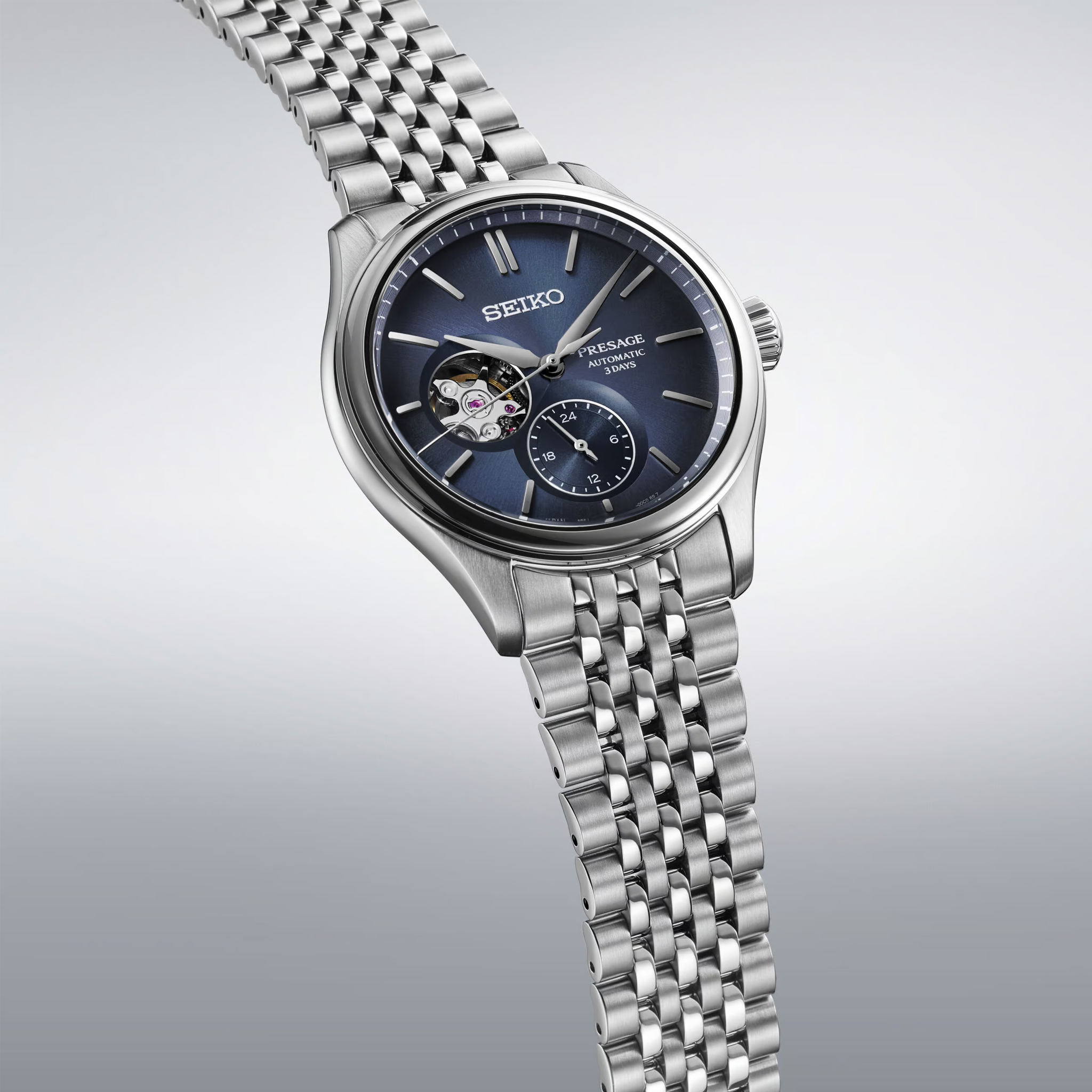 Seiko Presage - Classic Series Open Heart 'Ai-iro' Japan Blue