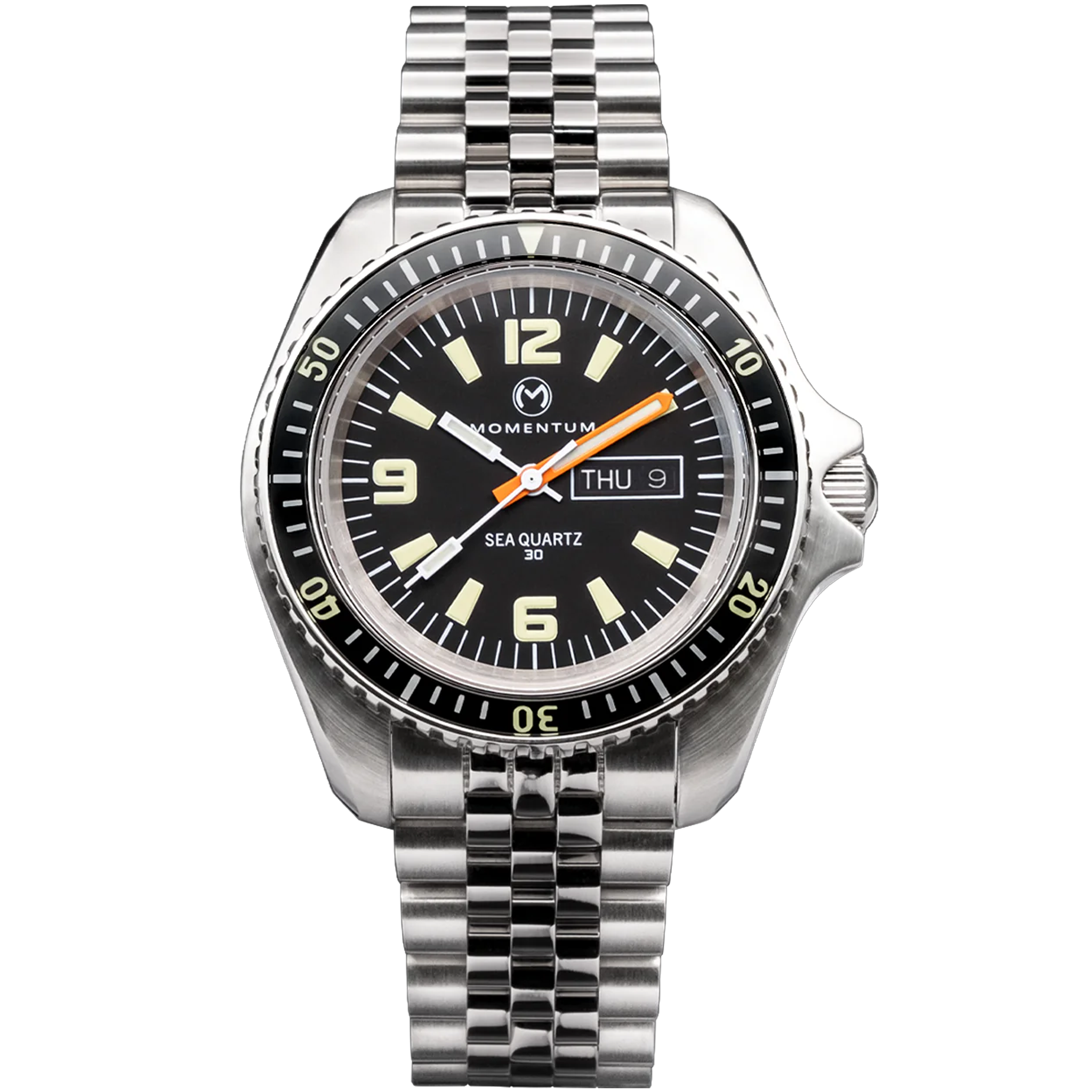 Momentum Sea Quartz 30 - Black Dial