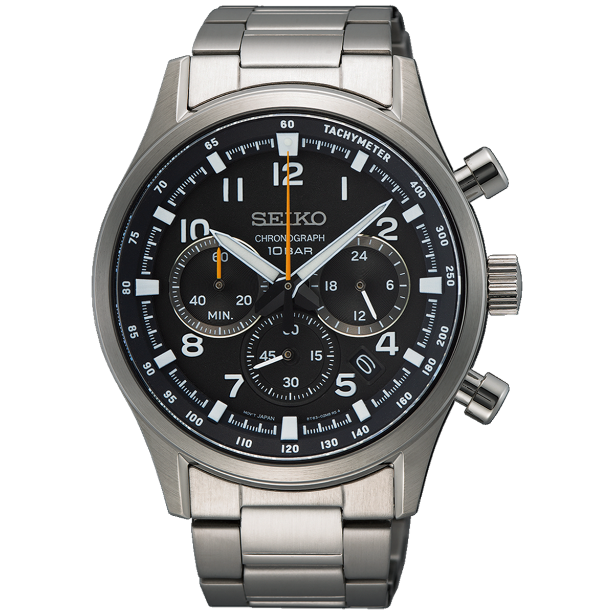 Seiko Watch - Quartz Chronograph - Black Dial