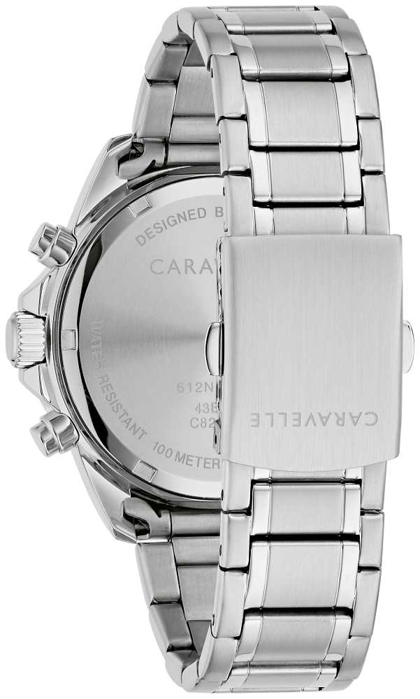 Caravelle Sport - Cadran noir 40 mm, ton argent