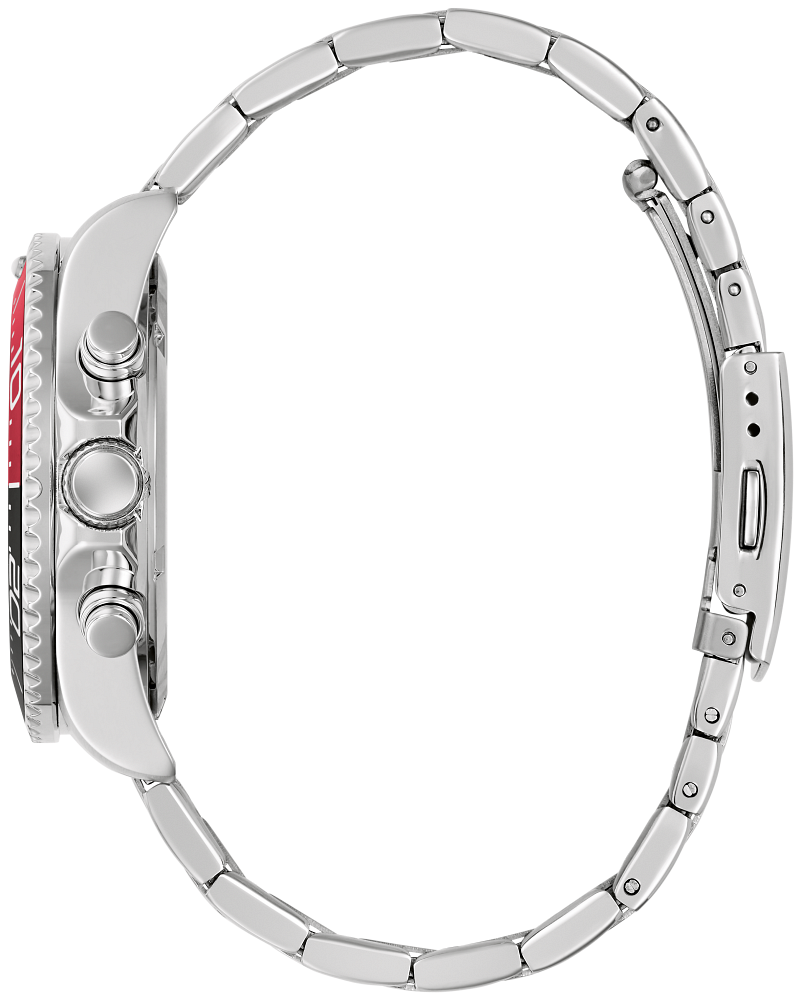 Caravelle Sport - Cadran noir 40 mm, ton argent