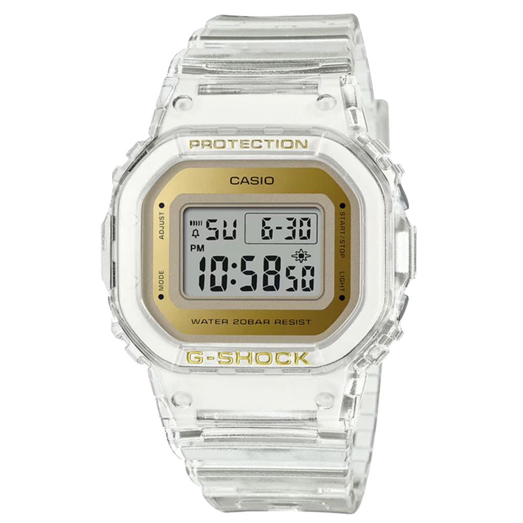 Casio G Shock GMDS5600 Series Transparent Gold