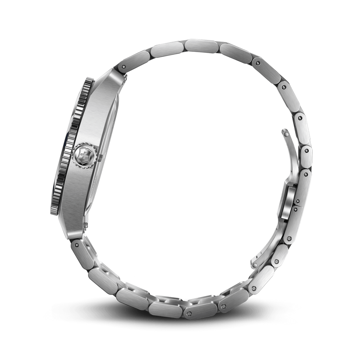 Victorinox Maverick 242097 39mm quartz watch with black dial and stainless-steel bracelet