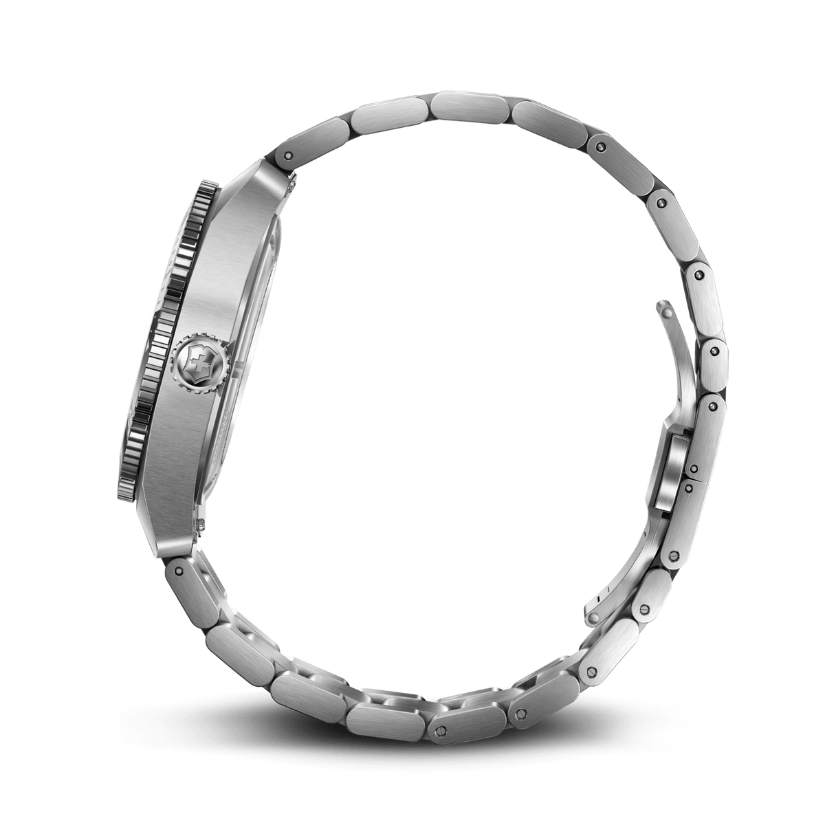 Victorinox Maverick 242105 39mm automatic watch with black dial and stainless-steel bracelet