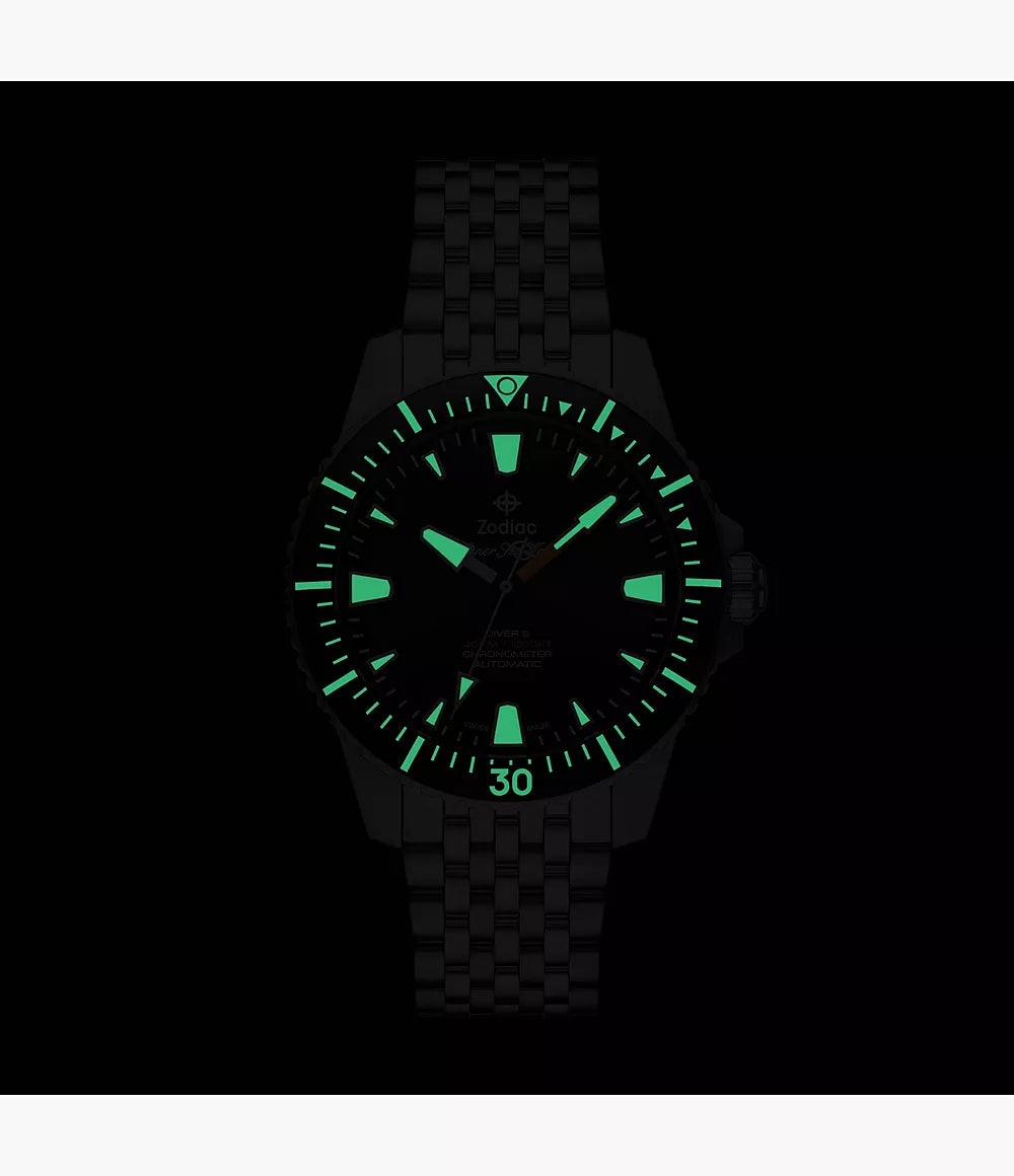 Zodiac - Super Sea Wolf Pro Diver COSC - Black Dial