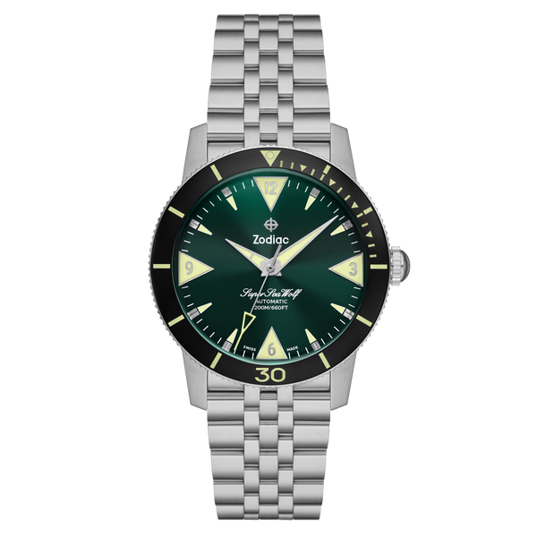 Zodiac - Super Sea Wolf Skin Diver - Green Dial ZO9218