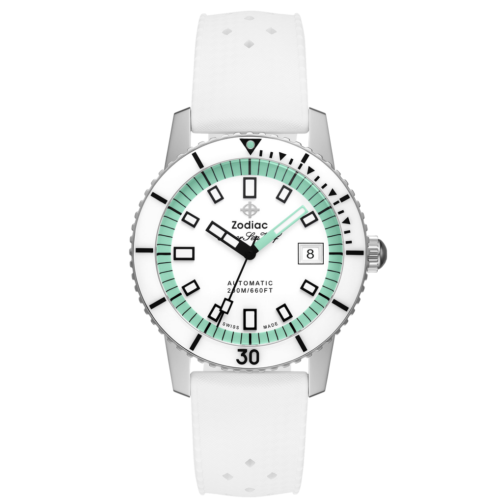 Zodiac - Super Sea Wolf Compression Diver - White Dial