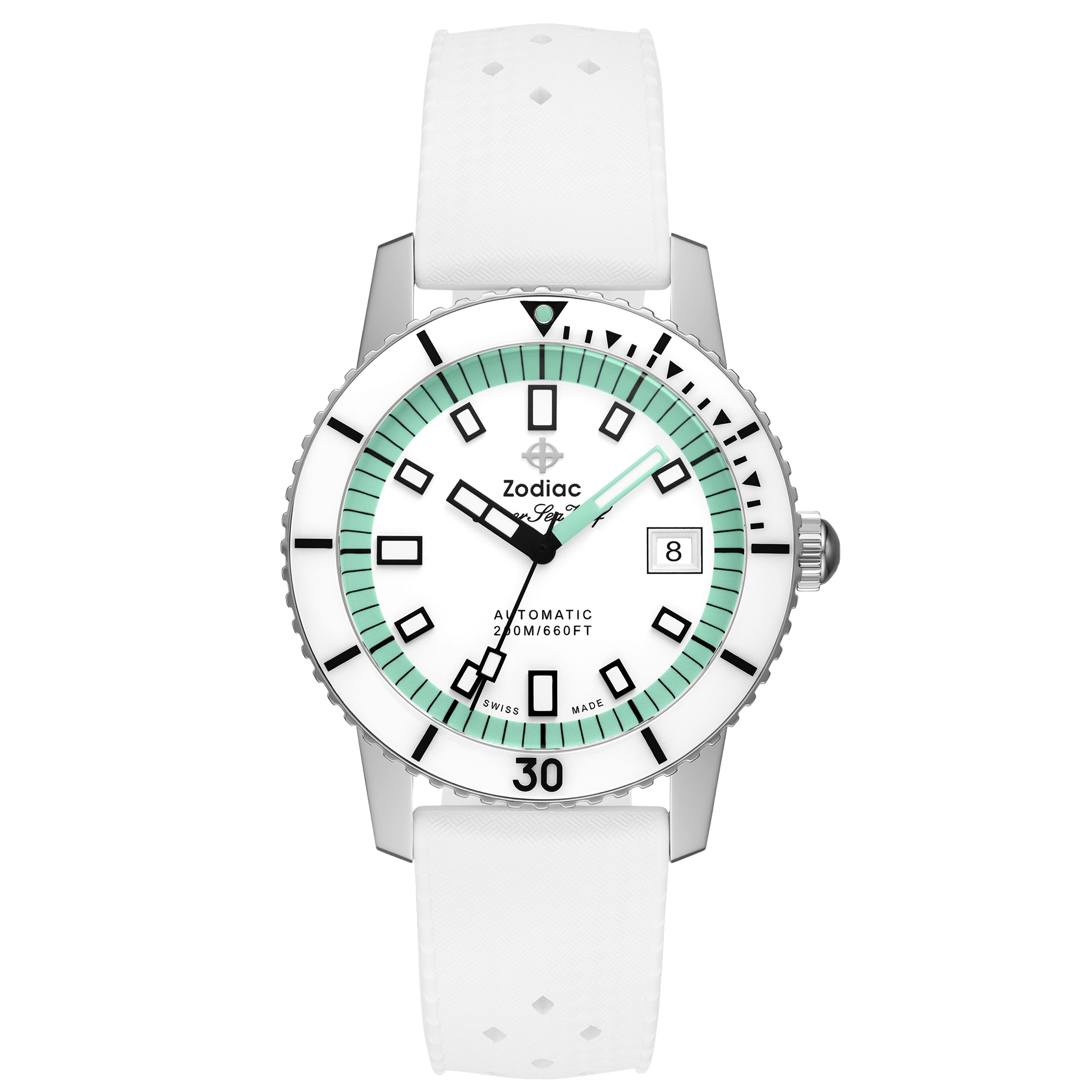 Zodiac - Super Sea Wolf Compression Diver - White Dial
