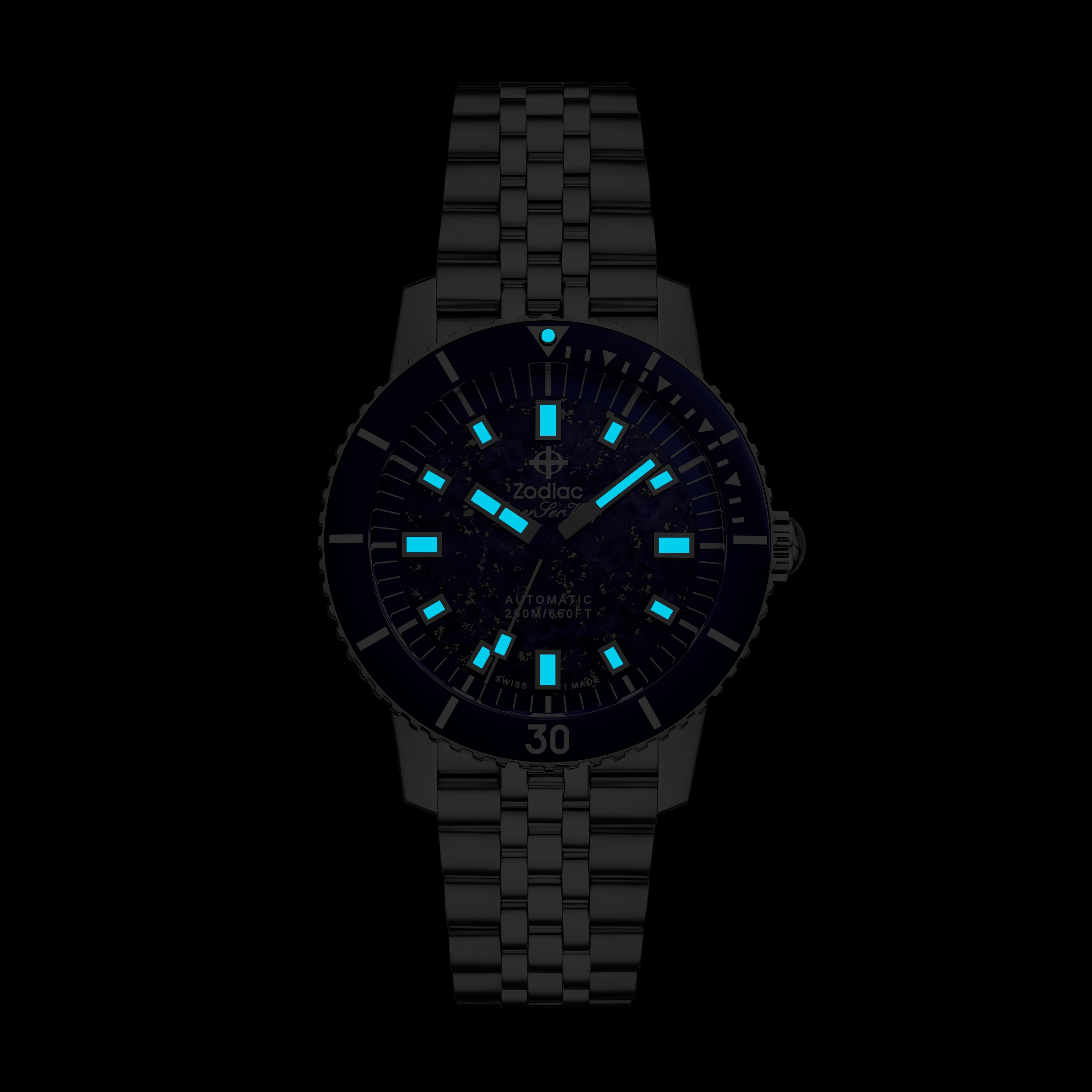 Zodiac - Super Sea Wolf Compression Diver - Genuine Lapis Dial