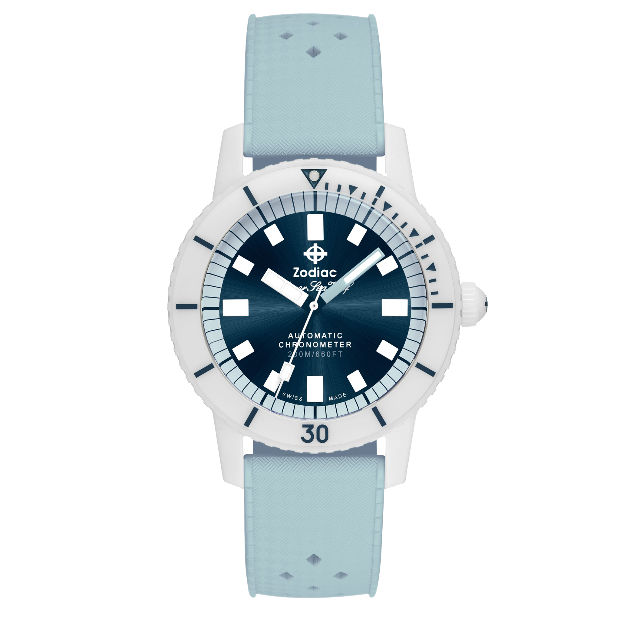 Zodiac - Super Sea Compression Diver - White Ceramic