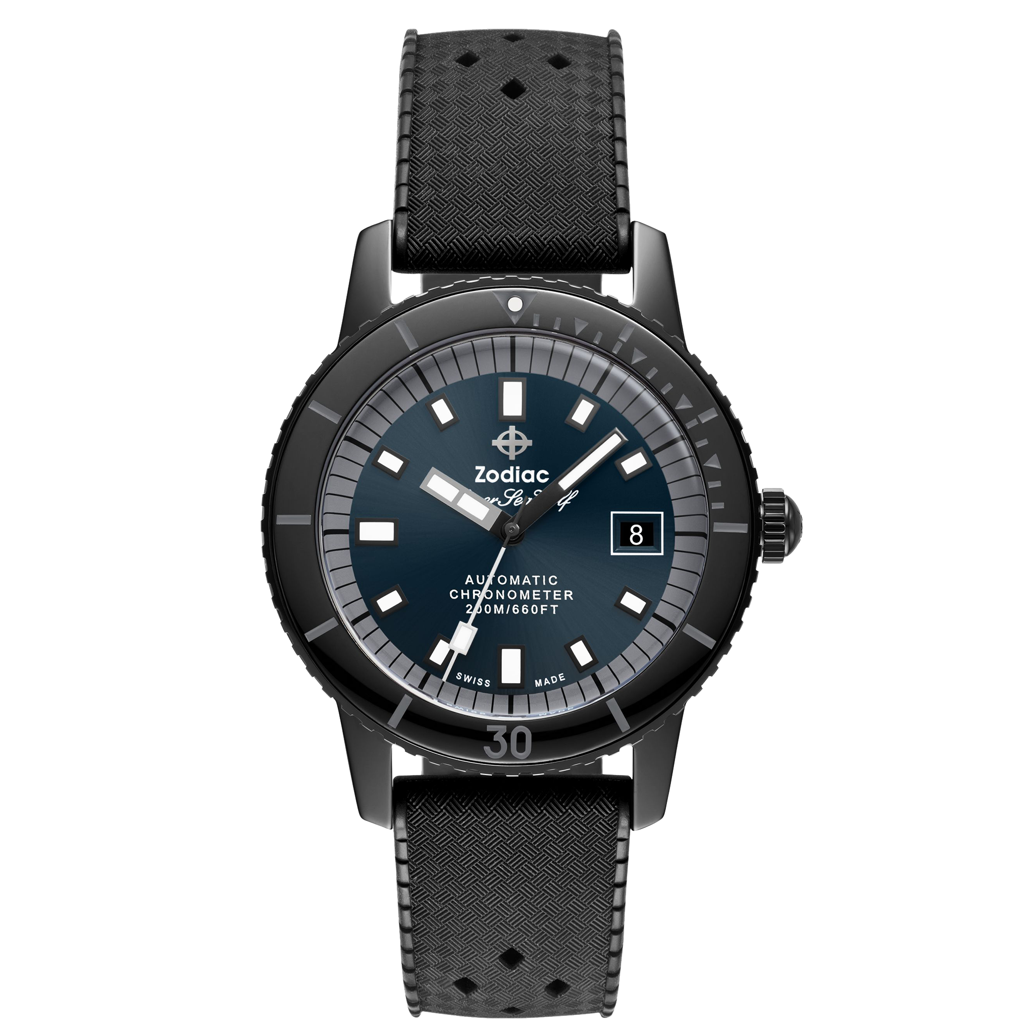 Zodiac - Super Sea Compression Diver - Black Ceramic
