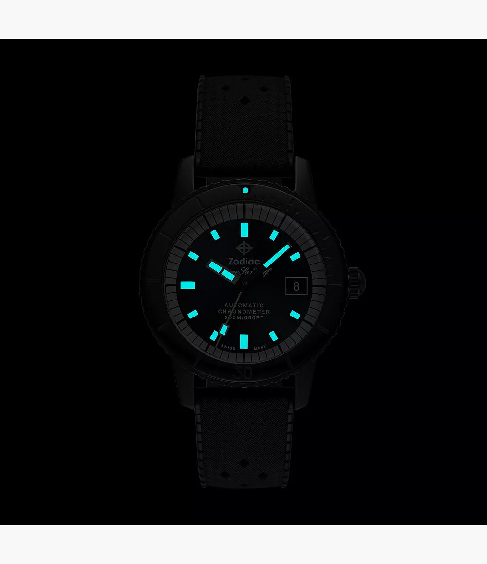 Zodiac - Super Sea Compression Diver - Black Ceramic