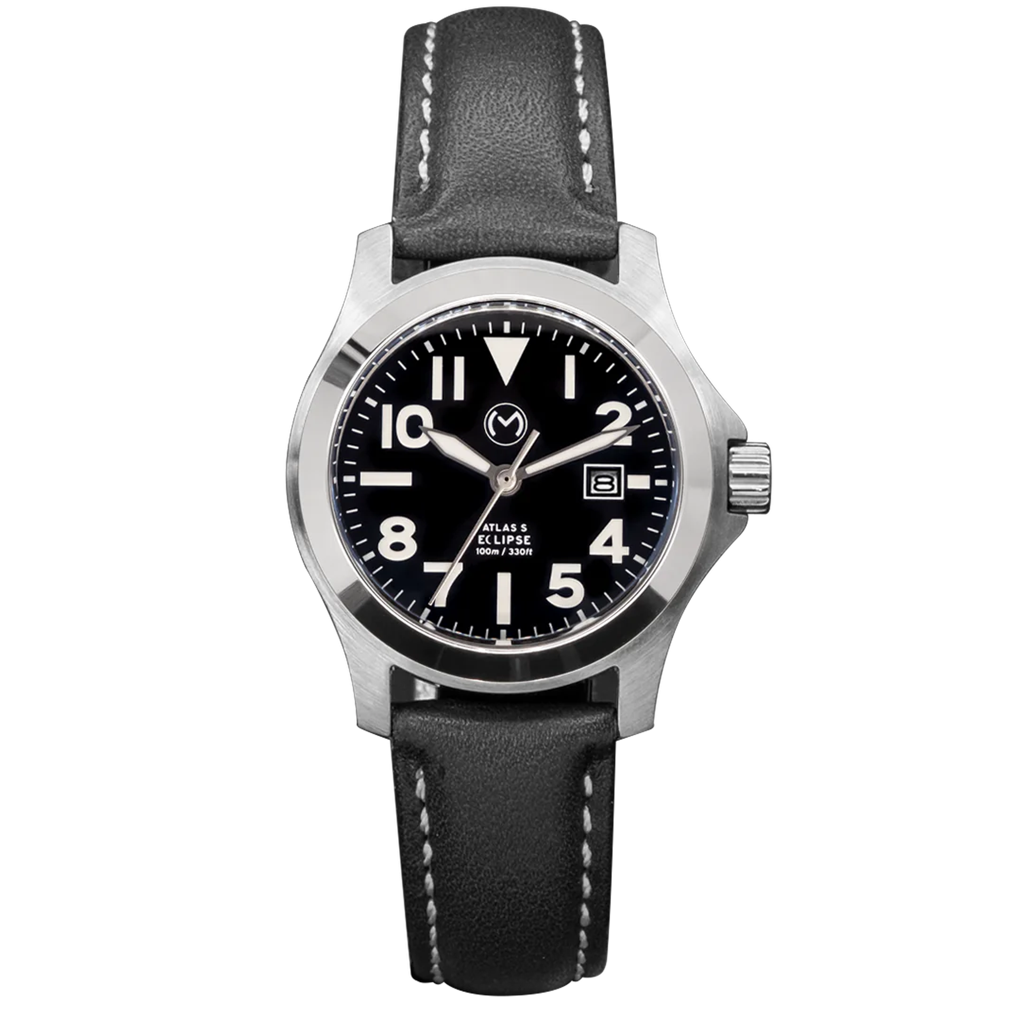 Momentum Atlas Eclipse Solar 32mm - Black Leather Band