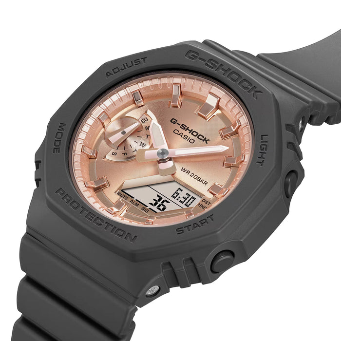 Casio G-Shock -  GMAS2100 Series - Black &amp; Pink Gold