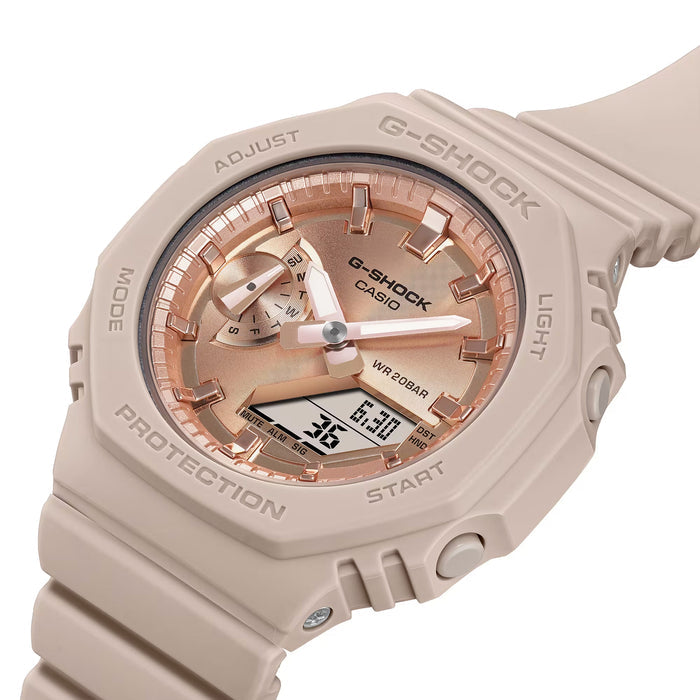 Casio G-Shock -  GMAS2100 Series - Beige &amp; Pink Gold