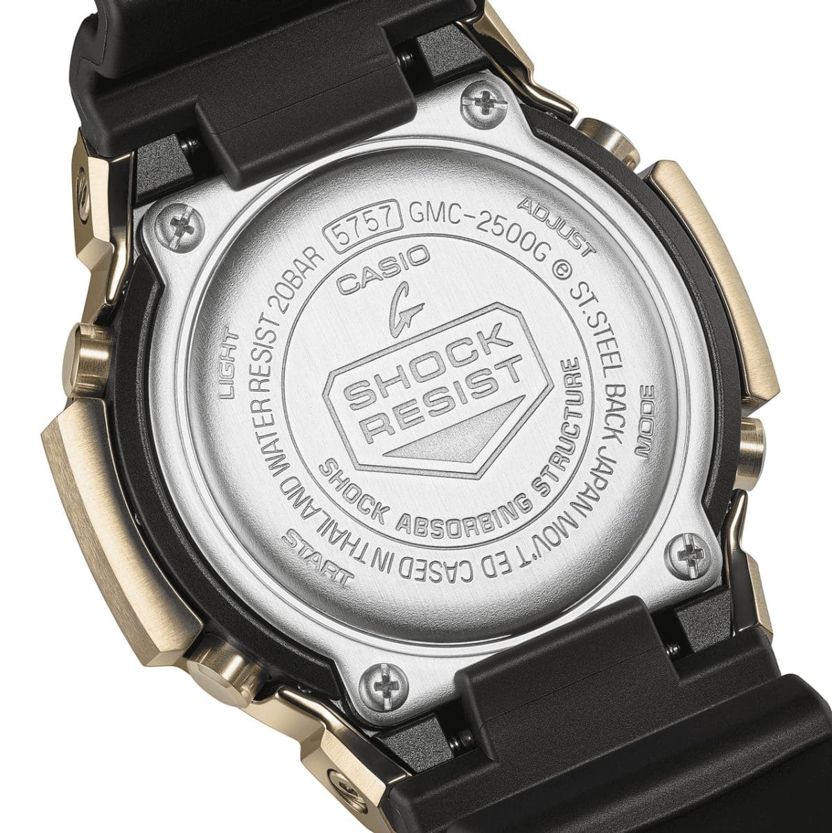 Casio G-SHOCK GMC-2500G-9A — Case back