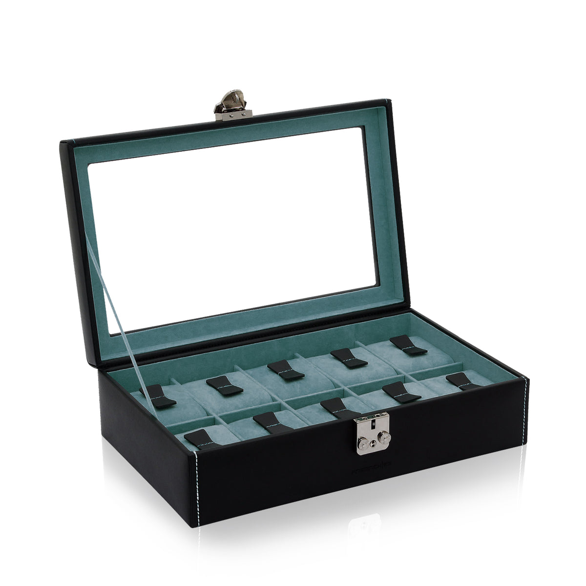 Friedrich23 - Bond 10 Watch Case with Window - Black &amp; Blue