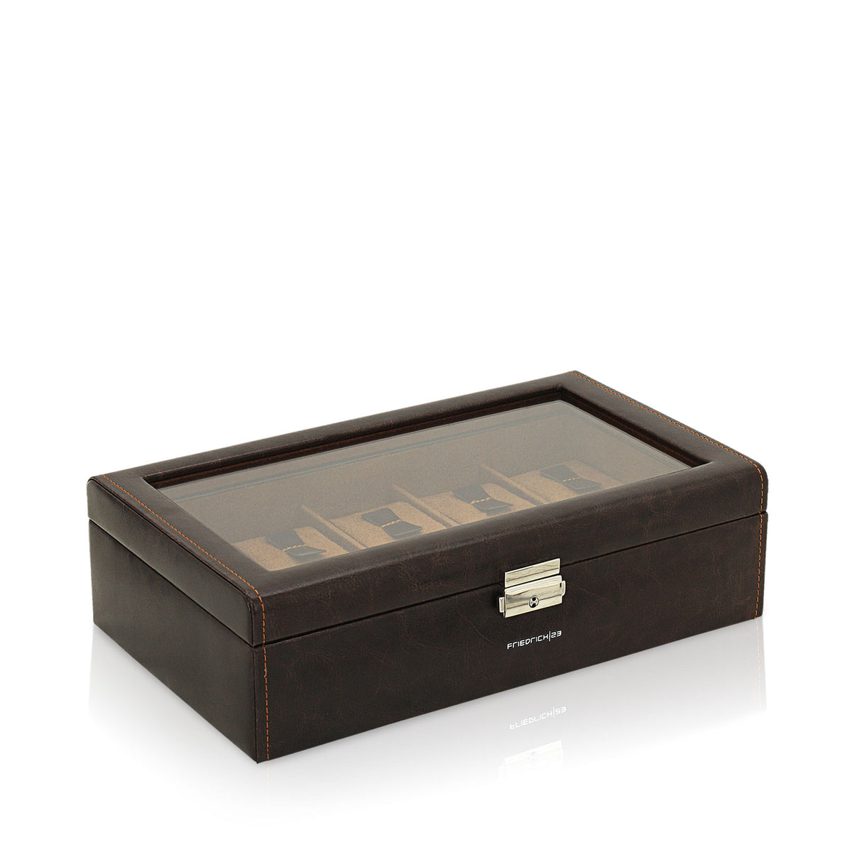 Friedrich23 - Bond 10 Watch Case with Window - Brown