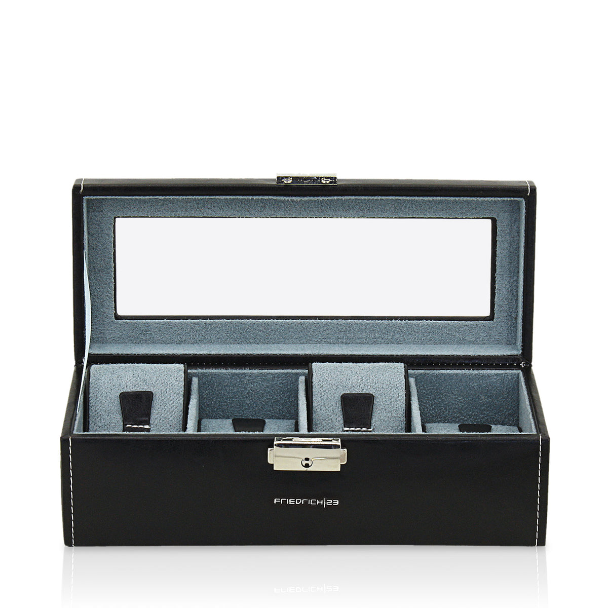 Friedrich23 - Bond 4 Watch Case with Window - Black &amp; Blue