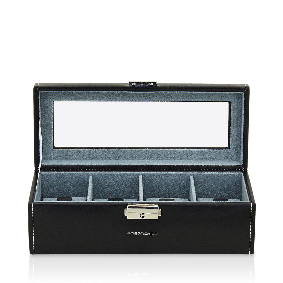 Friedrich23 - Bond 4 Watch Case with Window - Black &amp; Blue