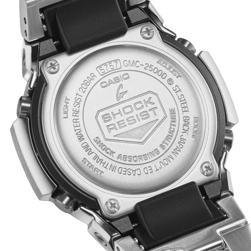 Casio G-SHOCK GMC-2500D-1A — Case back
