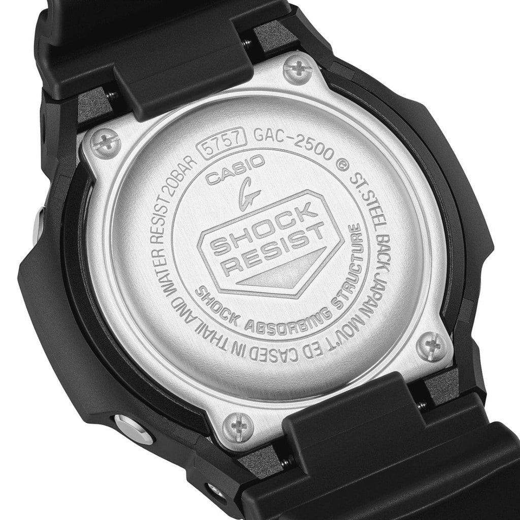 Casio G-SHOCK GAC-2500-1A — Case back