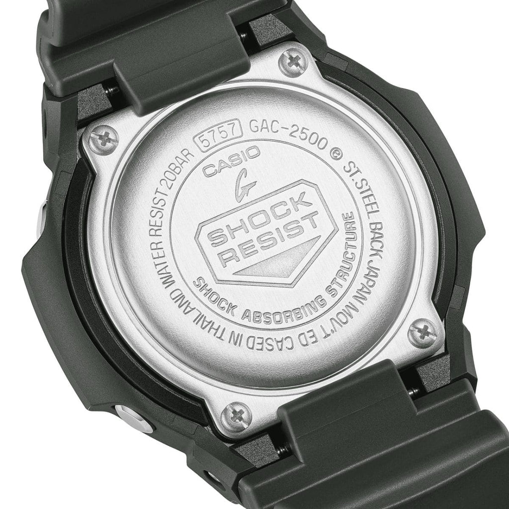 Casio G-SHOCK GAC-2500-3A — Case back