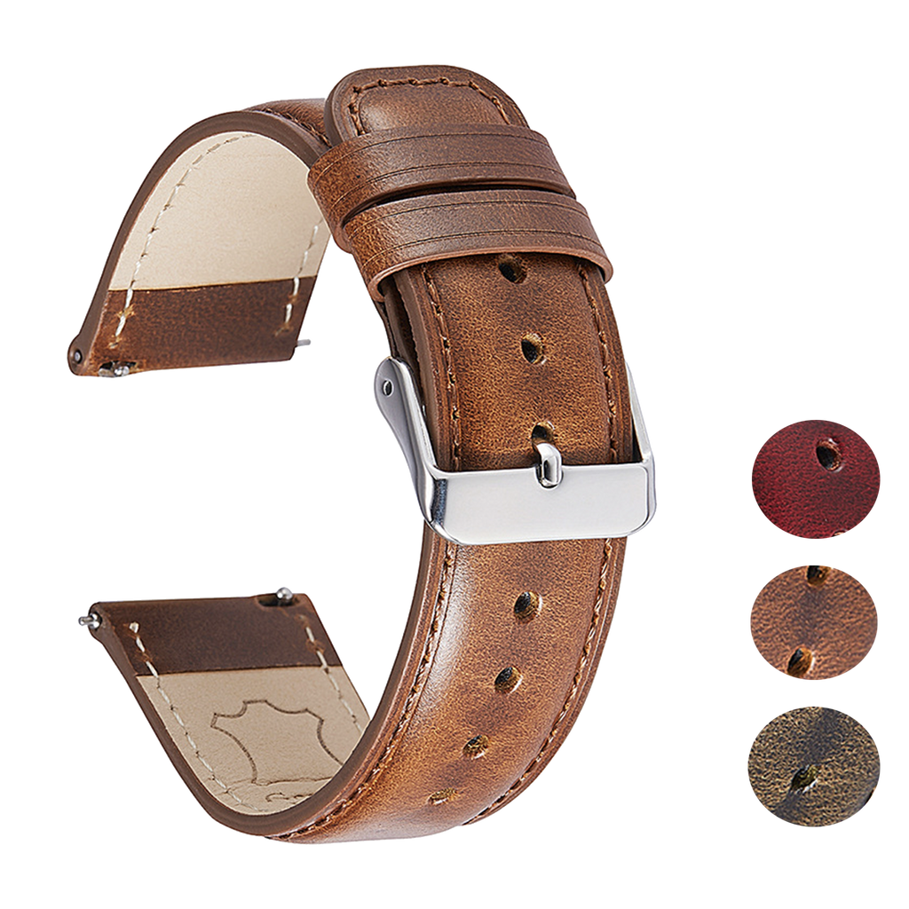 Halifax Watch Bands - Vintage Oil Waxed Leather