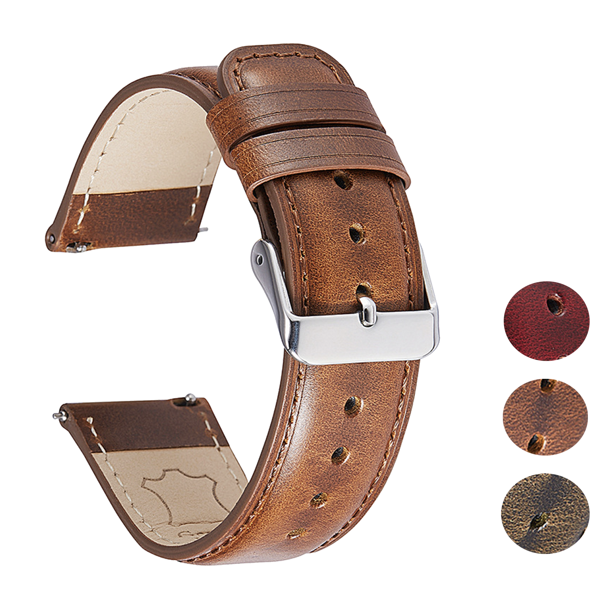 Halifax Watch Bands - Vintage Oil Waxed Leather