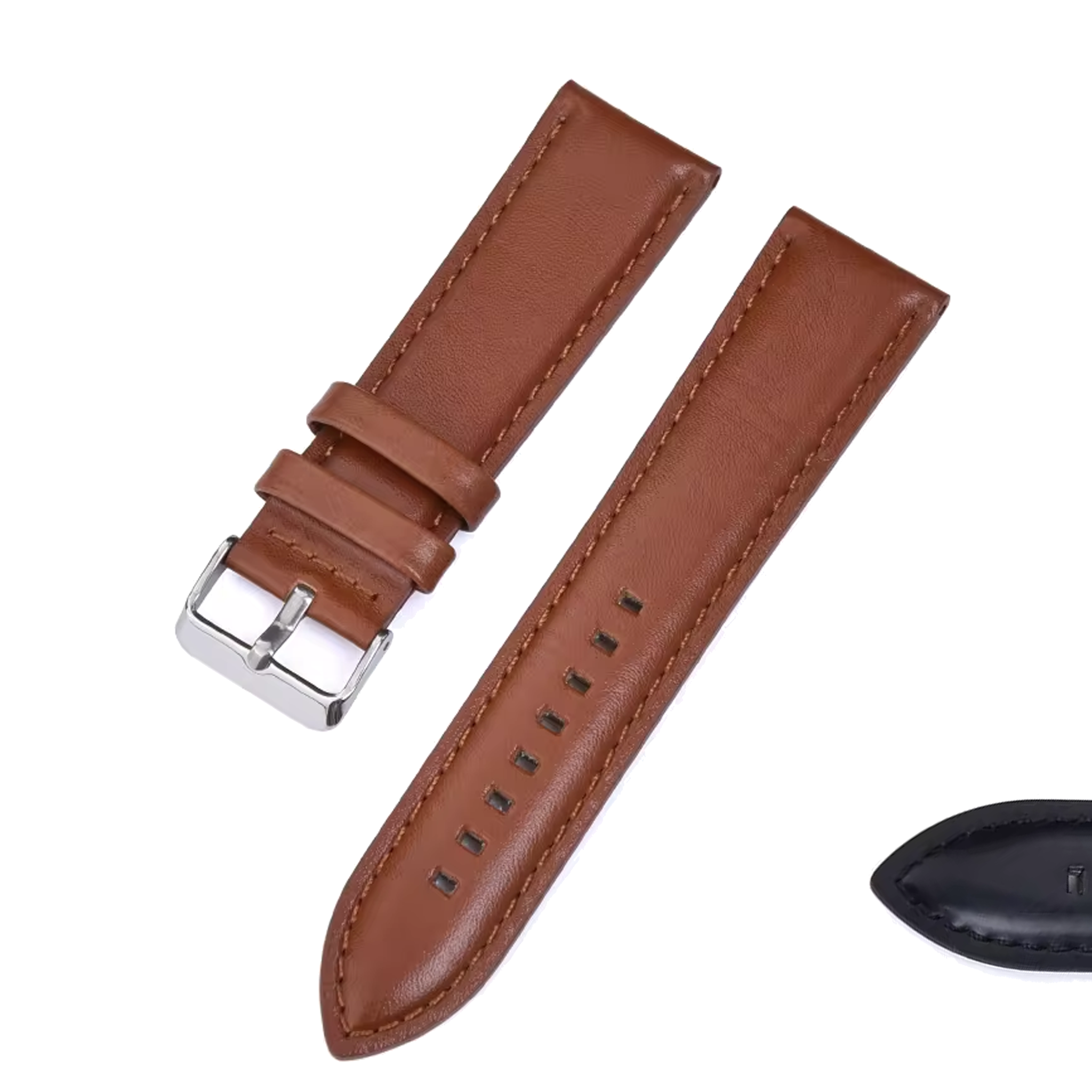 Halifax Watch Bands - Padded Stitched Leather