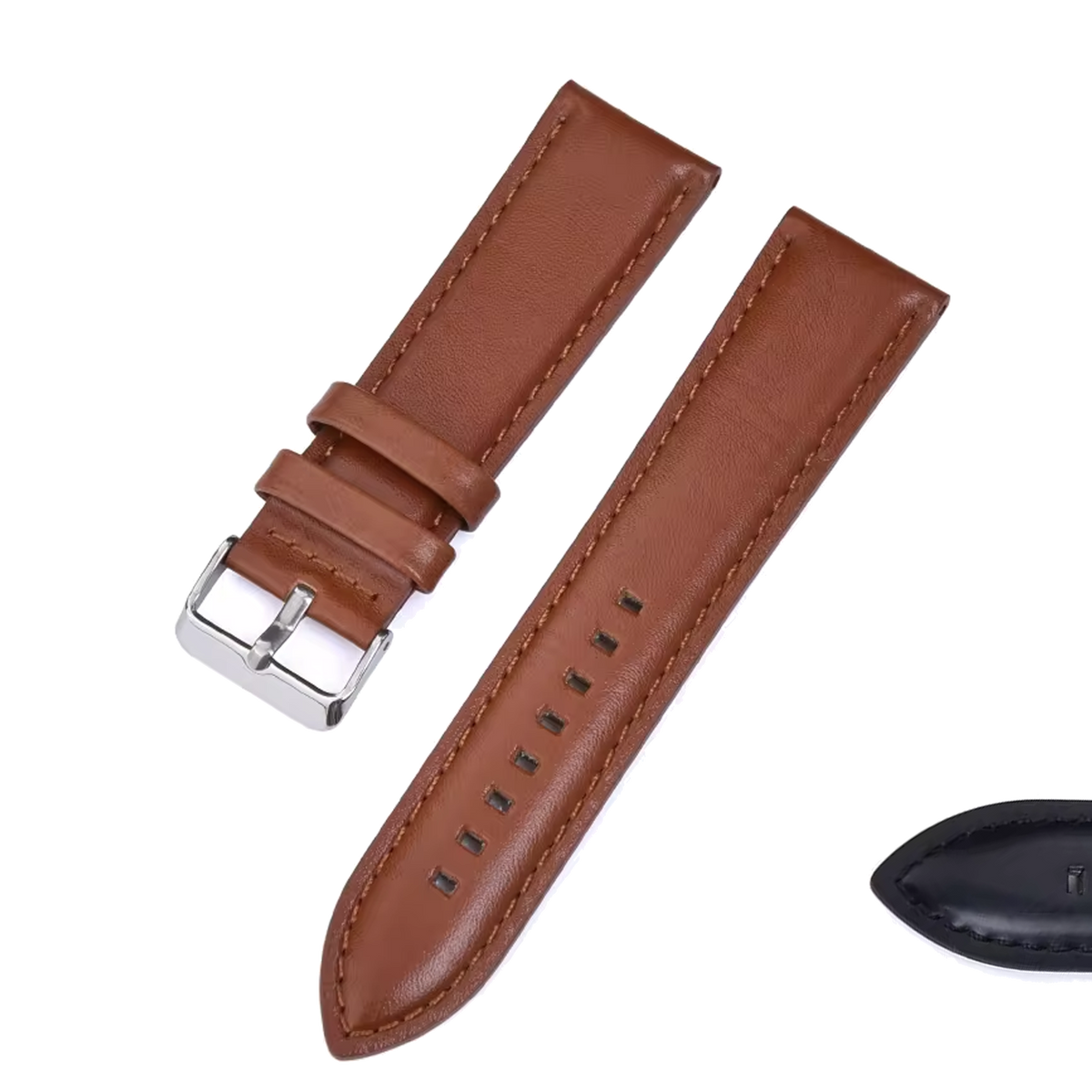 Halifax Watch Bands - Padded Stitched Leather