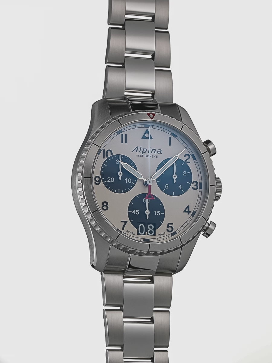 Alpina - STARTIMER Pilot Chronograph 41mm - 'Panda'