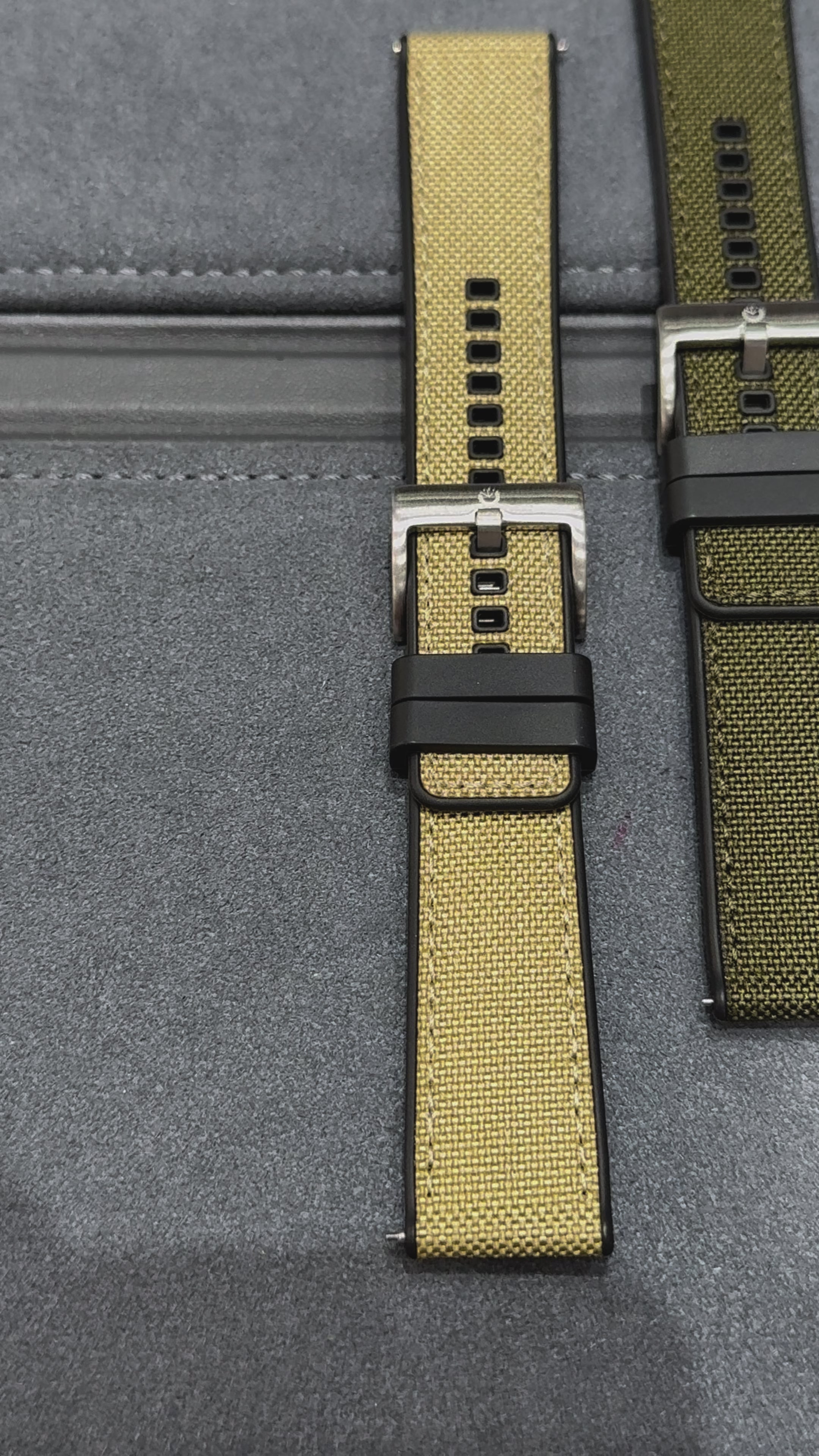 Bracelets de montre Halifax - Bracelet en toile hybride FKM et caoutchouc