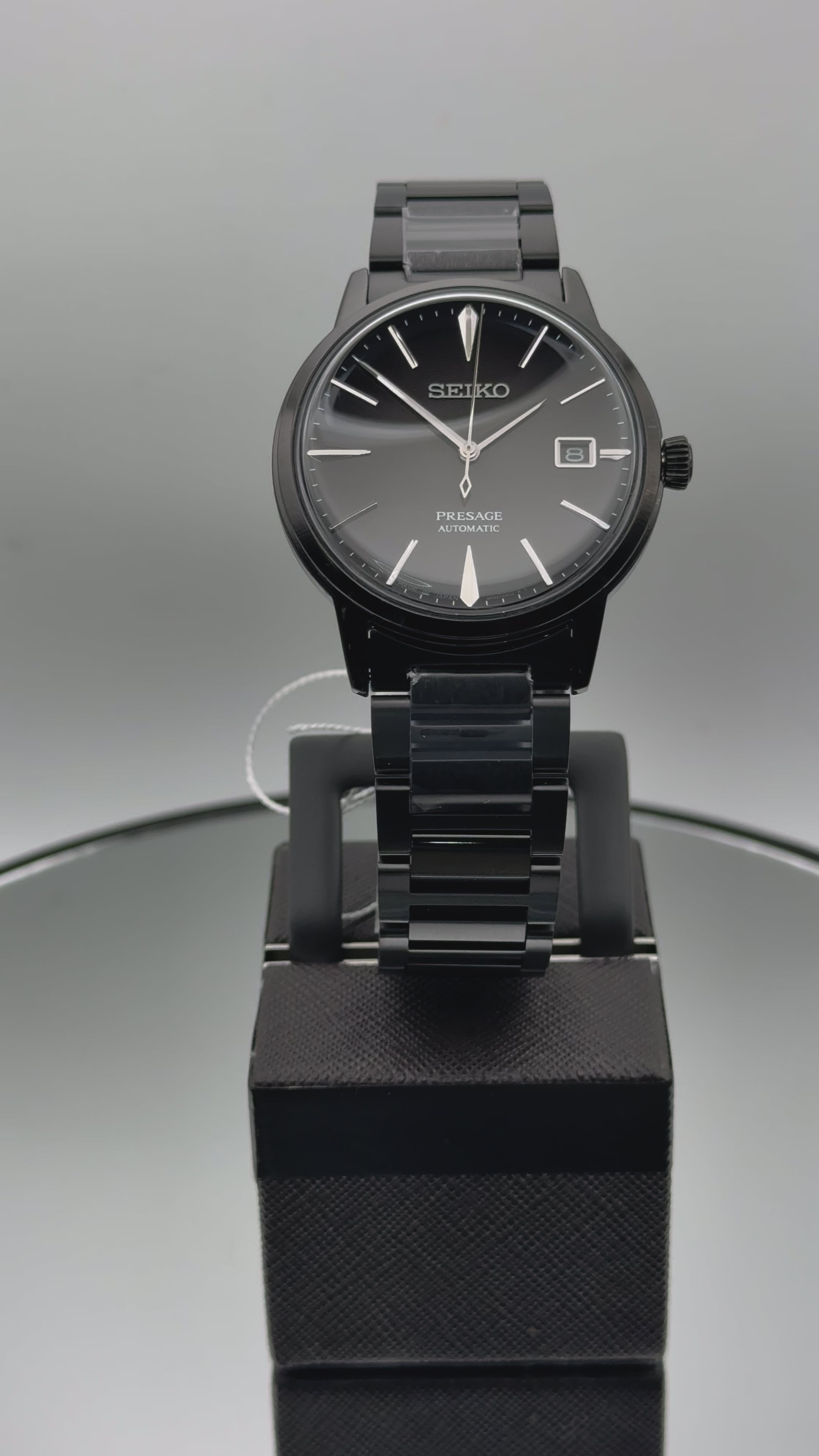 Seiko Presage 39.5mm - 'The Black Velvet' Cocktail Time