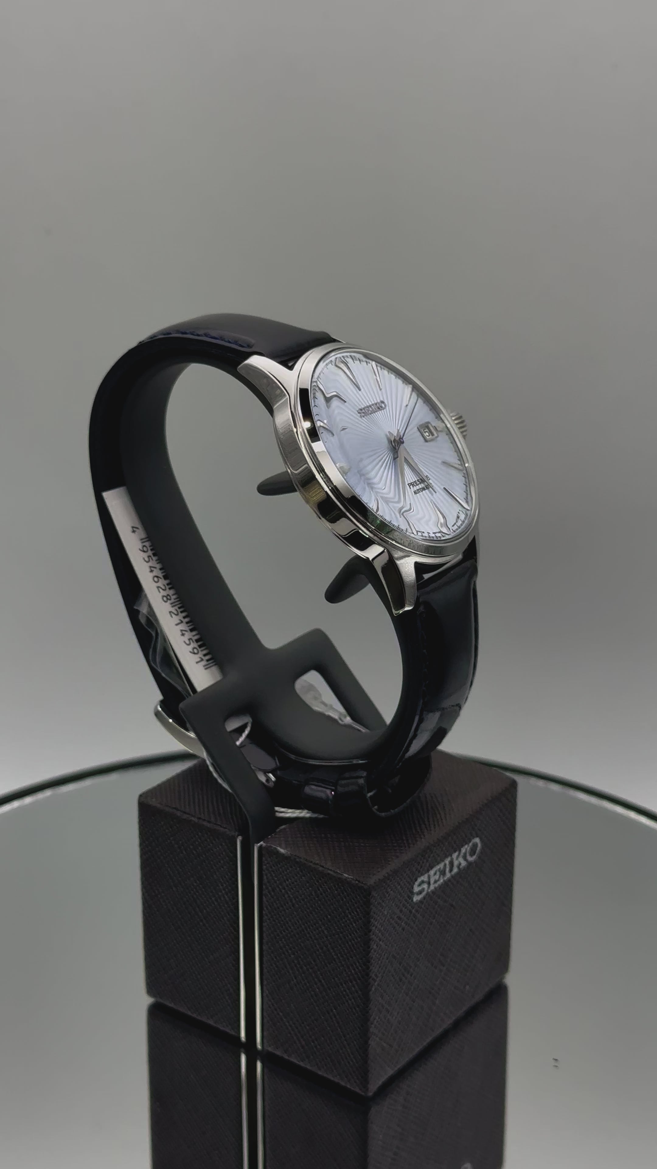 Seiko Presage - 40MM Cocktail Time Skydiving with Silver Blue Dial