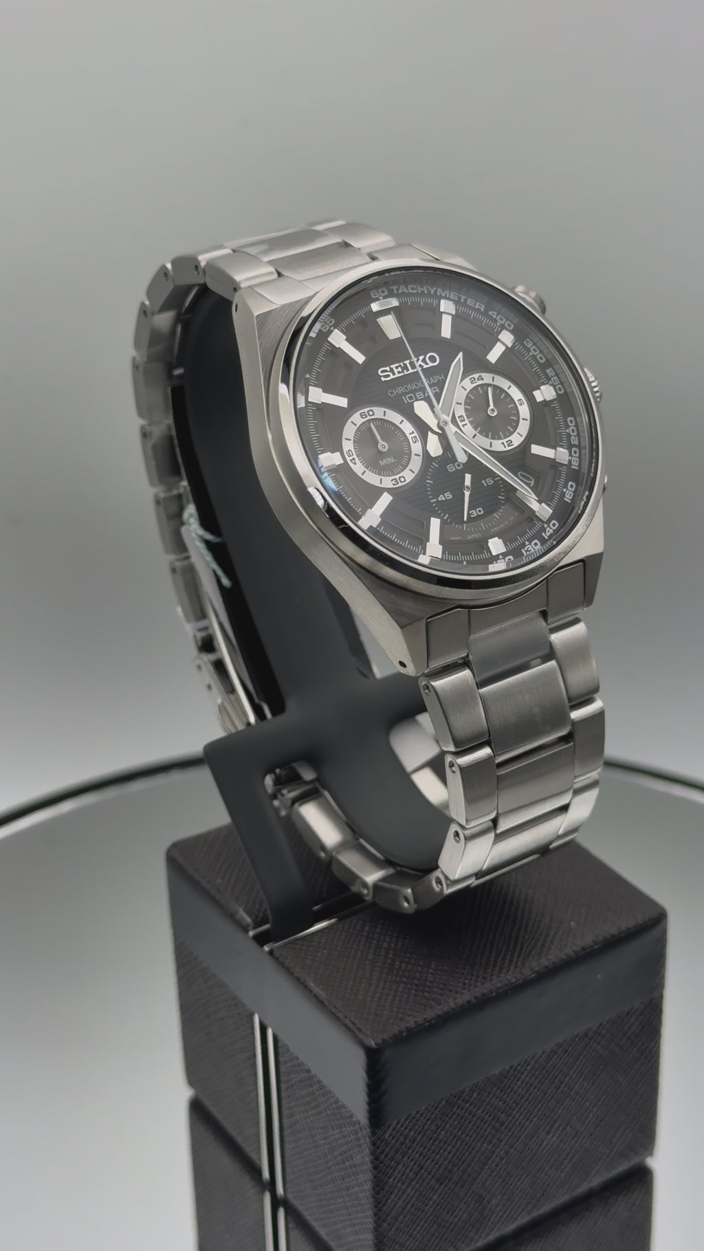 ਸੀਕੋ ਕ੍ਰੋਨੋਗ੍ਰਾਫ - ਕਾਲਾ ਡਾਇਲ