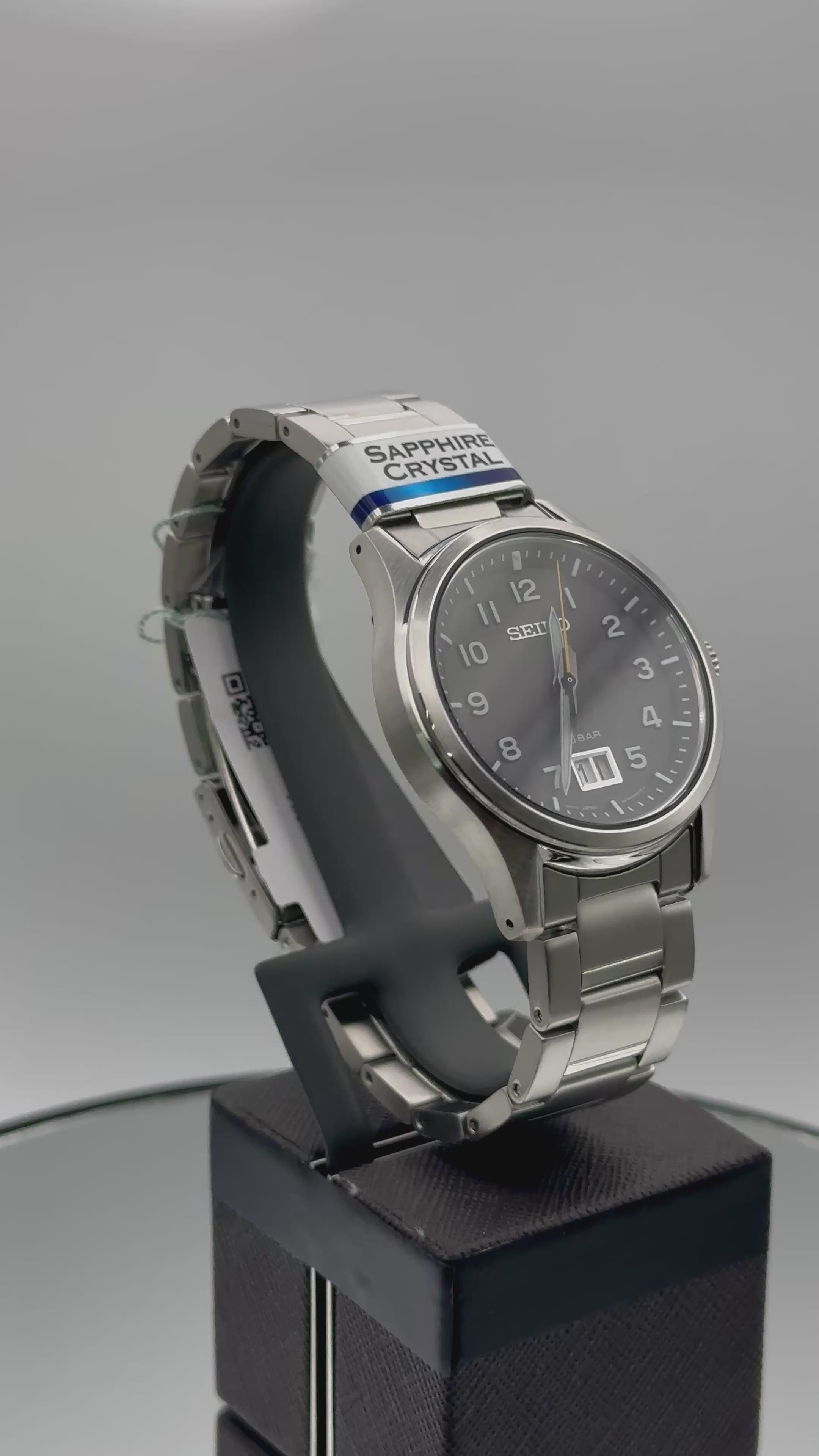 Seiko 39,5 mm – Cadran noir 