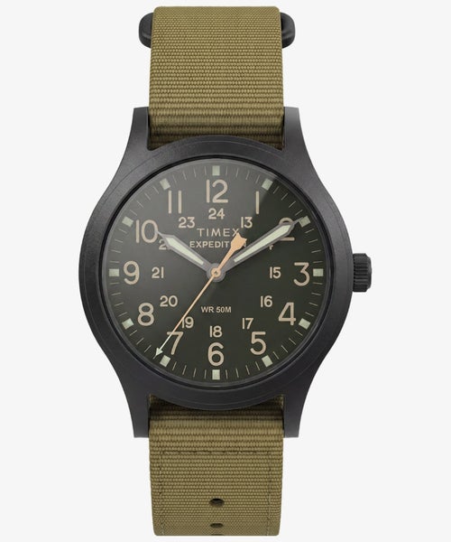 Timex Expedition Scout 36mm TW2Y62900 with green dial and fabric strap