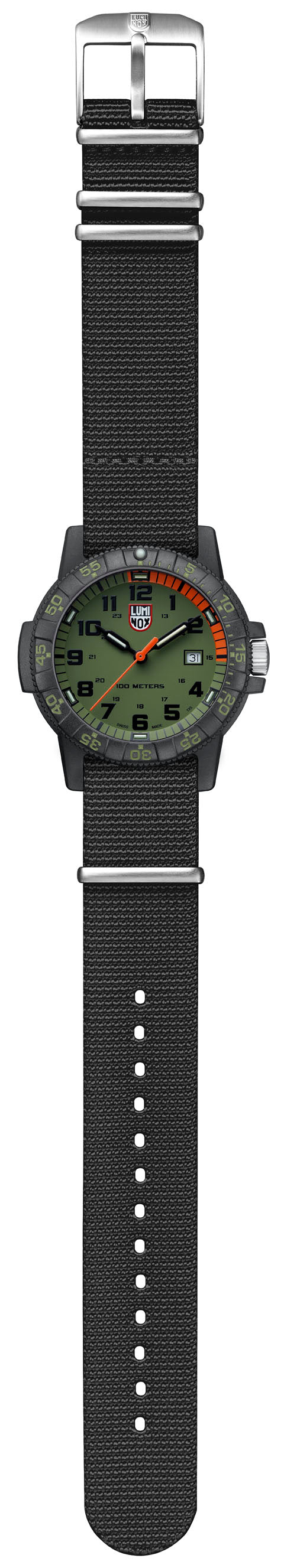 Luminox Navy Seal Watch - Giant Sea Turtle 0320 Series - Green/Orange