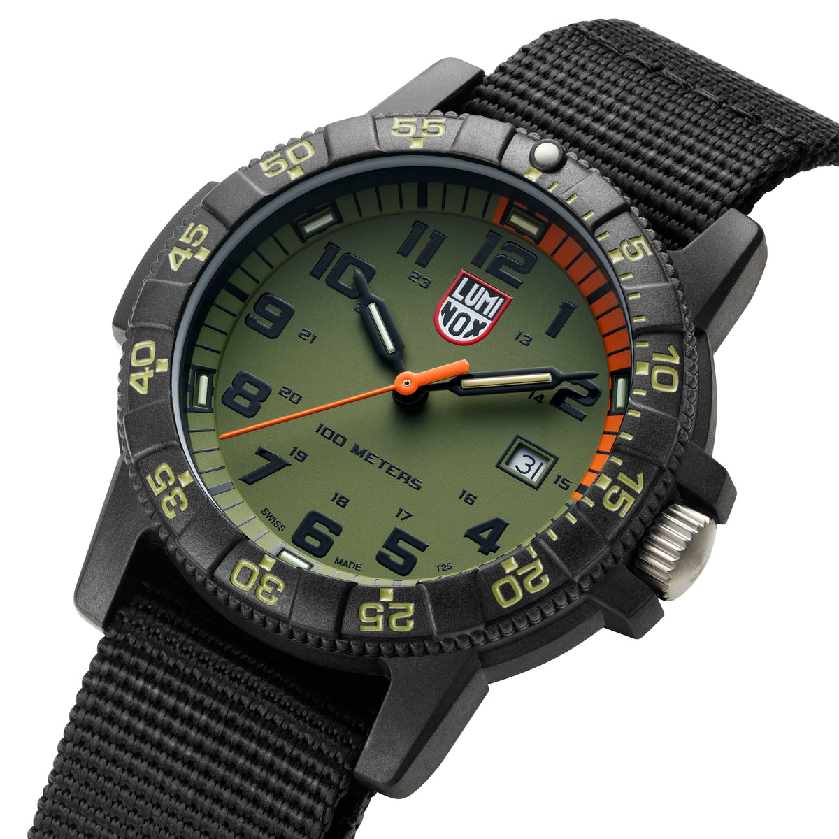 Luminox Navy Seal Watch - Giant Sea Turtle 0320 Series - Green/Orange
