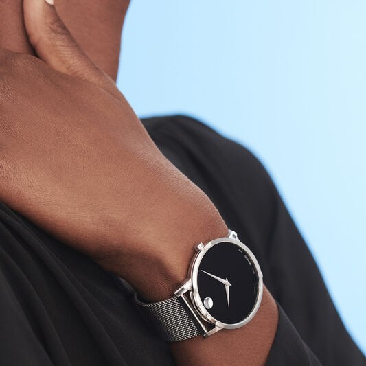 Movado Watch - Classic Museum Black Dial 0607219