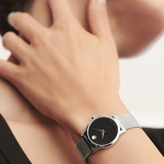 Movado Watch - Classic Museum Black Dial 0607220